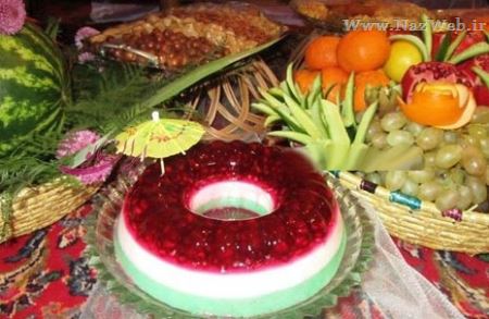تزئین زیبای سفره شب یلدا (شب چله ای عروس)