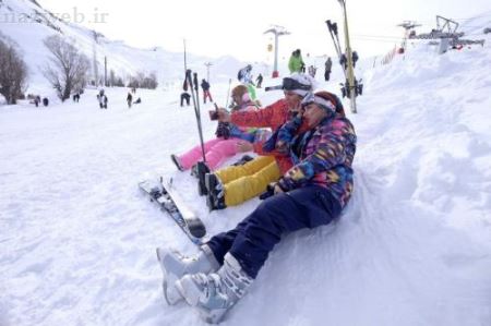 عکس های دیدنی دختر پسرهای تهرانی در پیست اسکی