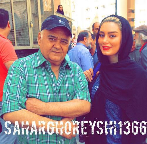 رسوایی جنجالی سحر قریشی با اکبر عبدی (عکس)