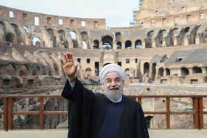 عکس های داغ روحانی در میدان نبرد گلادیاتورها