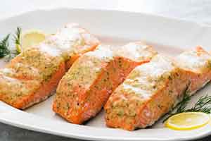 آموزش تهیه ماهی سالمون با سس خردل عسلی