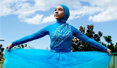 عکس های اولین دختر رقصنده باله با حجاب !