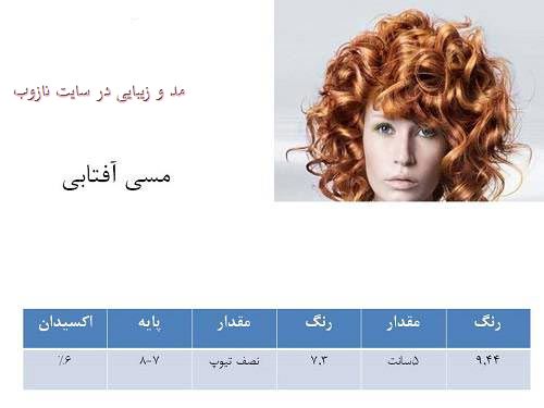 ترکیب انواع رنگ مو با عکس در سایت نازوب سری 2