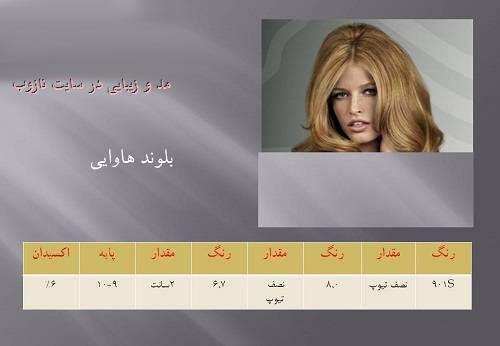 ترکیب انواع رنگ مو با عکس در سایت نازوب سری 2