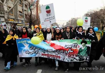عکس های دیدنی شخصیت های مهم در راهپیمایی 22 بهمن