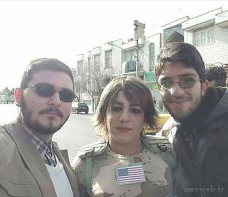 عکس و چهره جنجالی تفنگدار زن امریکایی در قم پس از دستگیری