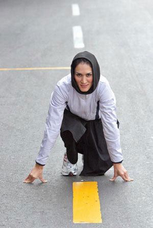 لیلا ابراهیمی اولین دونده دختر ایرانی (عکس)