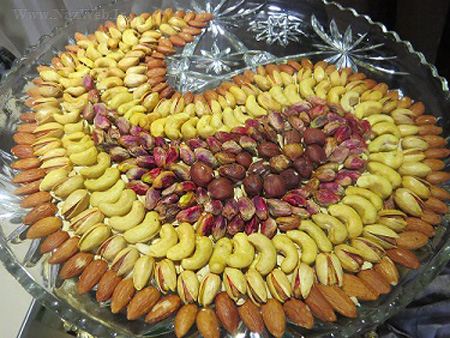 مدل های تزئین آجیل عروس برای شب عید و شب یلدا