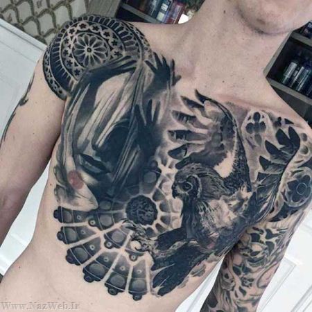 مدل نقاشی های حیرت انگیز سه بعدی روی بدن برهنه