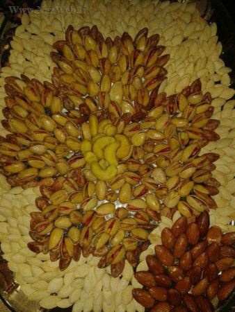 مدل های تزئین آجیل عروس برای شب عید و شب یلدا