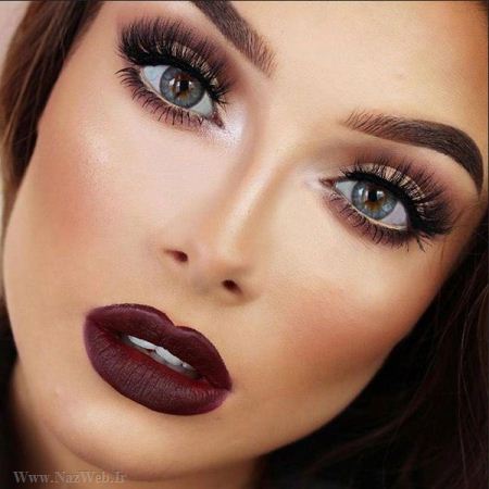 زیباترین مدل میکاپ چشم، ابرو، مو و لب زنانه 2017