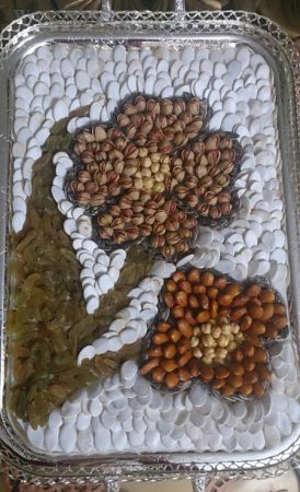مدل های تزئین آجیل عروس برای شب عید و شب یلدا
