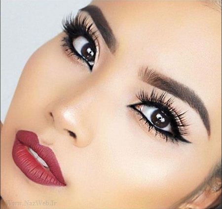 زیباترین مدل میکاپ چشم، ابرو، مو و لب زنانه 2017