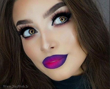 زیباترین مدل میکاپ چشم، ابرو، مو و لب زنانه 2017