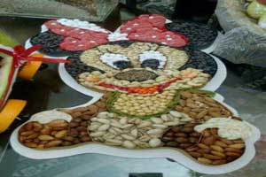 مدل های تزئین آجیل عروس برای شب عید و شب یلدا