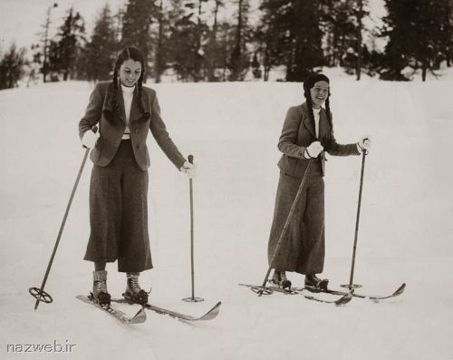 عکس های تاریخی اسکی فوزیه در سویس