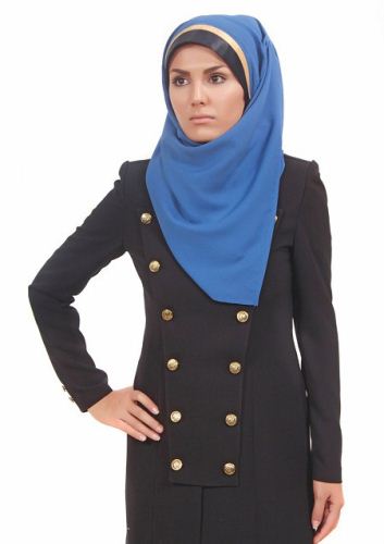 تازه ترین مدل مانتوهای شیک اداری با مقنعه
