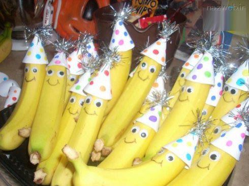 عکس های تزئین غذای جش تولد کودکان