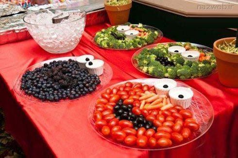 عکس های تزئین غذای جش تولد کودکان