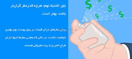 راهنمای تصویری و باورهای اشتباه درباره عطر و ادکلن