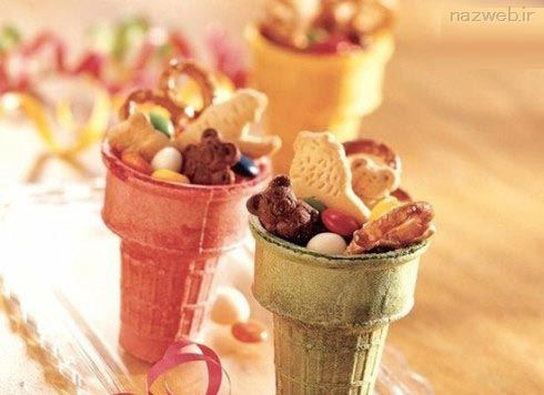 عکس های تزئین غذای جش تولد کودکان