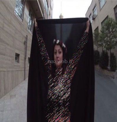 کلیپ جنجالی لخت شدن کارگردان زن در کنار برج میلاد