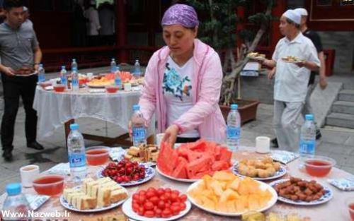 تصاویر دیدنی افطاری در مسجد نان شیا چین