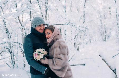 شب زفاف این زوج در هوای سرد زیر 40 درجه! عکس