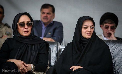 تصاویر تشییع پیکر همسر شهید بابایی
