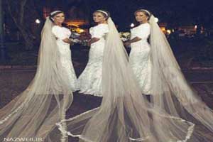 شب حجله همزمان خواهران سه قلو (عکس) شب حجله همزمان خواهران سه قلو (عکس)