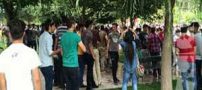 تجمع جنجالی دختران و پسران نوجوان در تهران + عکس