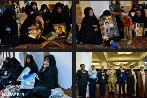 تصاویر بزرگداشت سربازان جان باخته تصادف نی ریز
