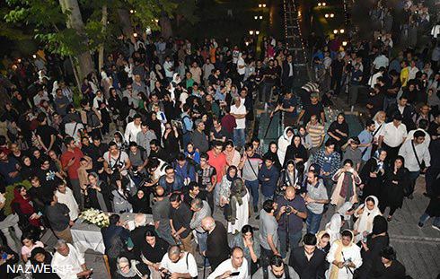 تصاویر حضور بازیگران در مراسم عباس کیارستمی