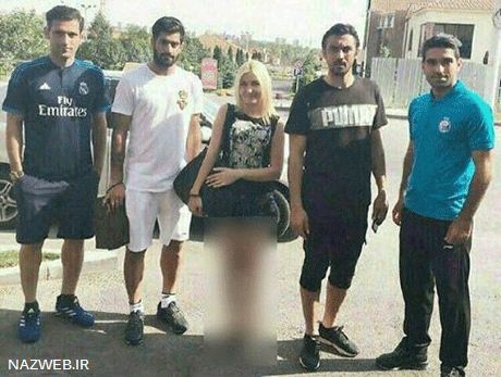 عکس جنجالی نابغه فوتبال ایران با زن نیمه برهنه
