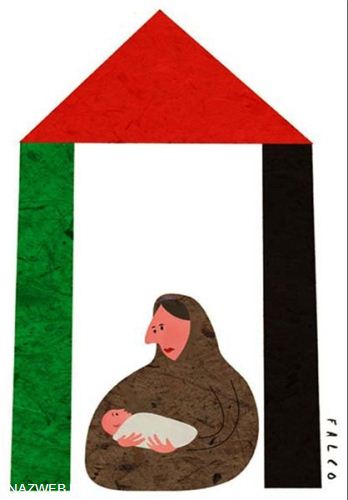 کاریکاتور های اکران در تهران با صهیونیست ها !