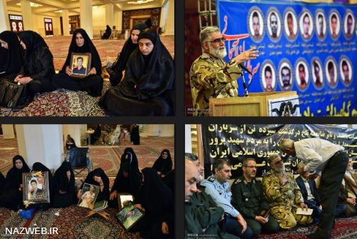 تصاویر بزرگداشت سربازان جان باخته تصادف نی ریز