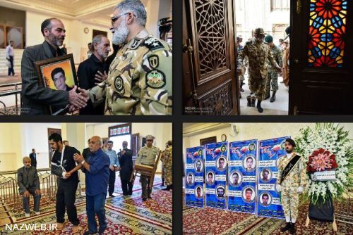 تصاویر بزرگداشت سربازان جان باخته تصادف نی ریز