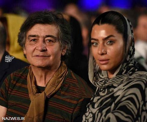 رضا رویگری 70 ساله در کنار همسر بسیار جوانش ! عکس