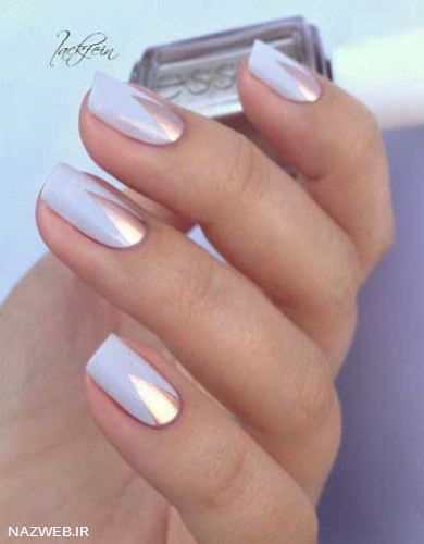 مدل طراحی ناخن با لاک های متالیک