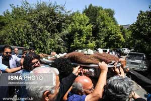 عکس های انتقال پیکر داوود رشیدی به بهشت زهرا