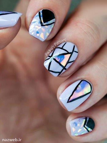 مدل های مجلل و های کلاس طراحی ناخن مثلثی