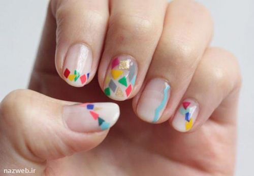 مدل های مجلل و های کلاس طراحی ناخن مثلثی
