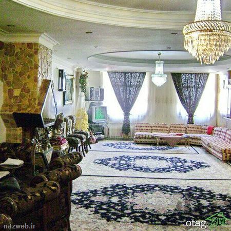 دکوراسیون شیک اتاق پذیرایی های ایرانی
