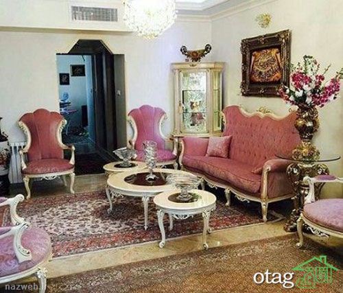 دکوراسیون شیک اتاق پذیرایی های ایرانی