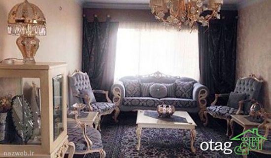 دکوراسیون شیک اتاق پذیرایی های ایرانی