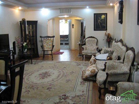 دکوراسیون شیک اتاق پذیرایی های ایرانی
