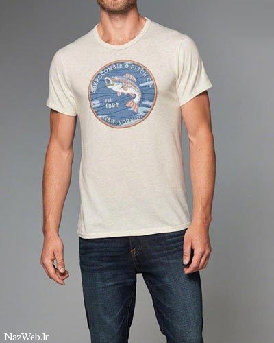 مدل تیشرت مردانه برند مشهور Abercrombie & Fitch