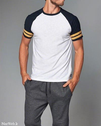 مدل تیشرت مردانه برند مشهور Abercrombie & Fitch