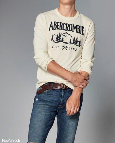 مدل تیشرت مردانه برند مشهور Abercrombie & Fitch