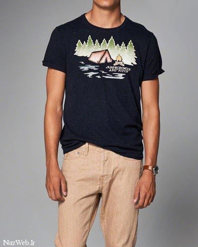 مدل تیشرت مردانه برند مشهور Abercrombie & Fitch